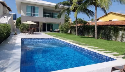casa com 6 suítes em guarajuba portaria fechada condomínio dos corais