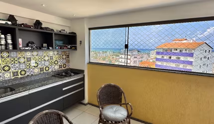 apartamento de 2 quartos em piatã varanda gourmet vista mar nascente