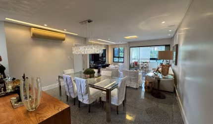 Apartamento de 3 quartos na Pituba com armários dependência e mobiliado