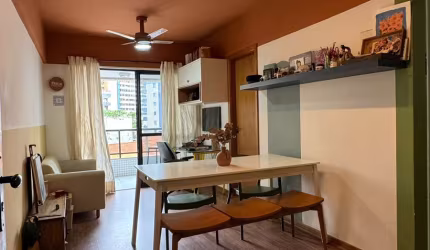 Apartamento quarto e sala na Pituba no Jade Residencial com armários e varanda