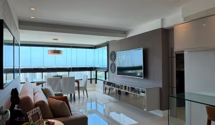 Apartamento quarto e sala no Tribeca na Paralela mobiliado reformado e vista mar