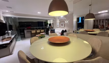 Lindo Apartamento a venda no Atmos Greenville em Patamares 3 quartos mobiliado com varanda gourmet
