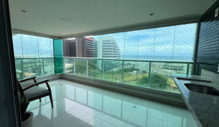 Apartamento a venda 3 quartos em Armação vista mar e varanda gourmet no Paradise Residence
