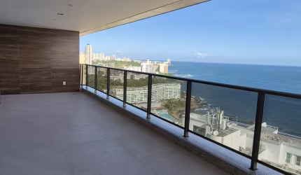 Apartamento a venda na barra com 4 suites vista mar no morro ipiranga residence