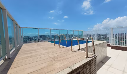 Cobertura a venda na pituba com 4 quartos piscina área gourmet e vista mar