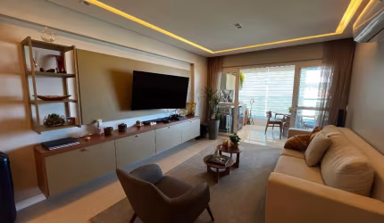 Apartamento a venda no terrazzo ondina com 2 suites mobiliado e varanda gourmet