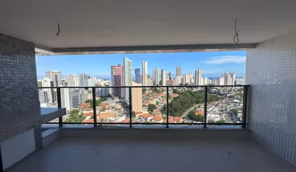 Apartamento a venda no caminho das árvores com 3 suites vista mar nascente no le quartier