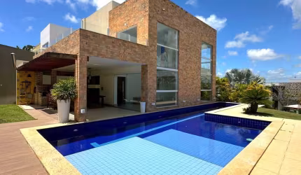 Casa a venda em alphaville litoral 2 com 3 quartos piscina área gourmet