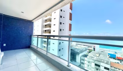 Apartamento a venda quarto e sala vista mar no barra sky