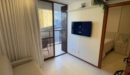 Apartamento a venda na graça quarto e sala mobiliado e reformado no graça prime
