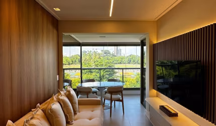 Apartamento a venda em ondina com 2 quartos mobiliado com vista avenida no beach class