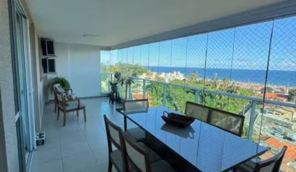 Apartamento  a venda em patamares no mario cravo com 3 quartos varanda gourmet vista mar