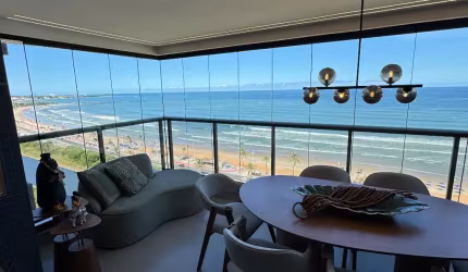 Apartamento a venda no jaguah residence com 2 quartos mobiliado e vista mar em jaguaribe