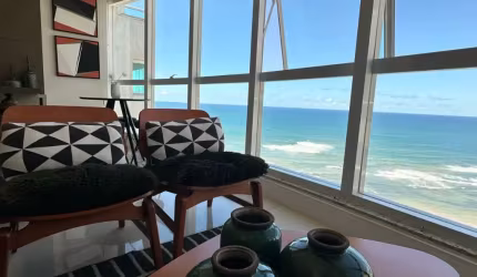 Cobertura a venda no pituba privilege com 2 suites mobiliada e vista mar