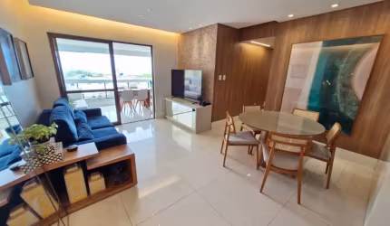Apartamento a venda em armação no atlantic house com 2 suites reformado e varanda gourmet