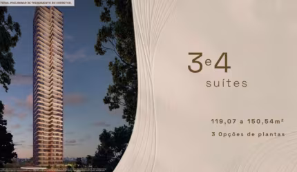 Lançamento a venda no horto florestal com 4 suites no elleve horto