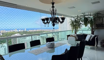 Apartamento a venda no diamond itaigara com 3 suites mobiliado