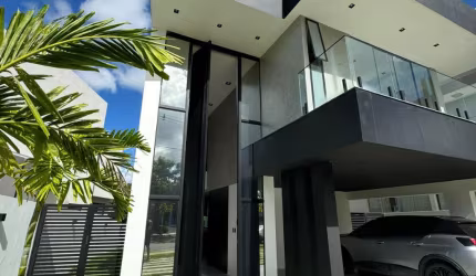 Casa para locação em alphaville 2 com 3 quartos e mobiliada