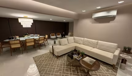 Apartamento para locação na pituba com 2 suites mobiliado e nascente