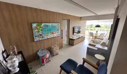 Apartamento a venda em patamares com 3 quartos varanda gourmet e mobiliado