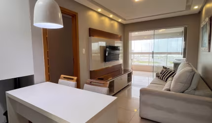Apartamento a venda em armação quarto e sala mobiliado e vista mar