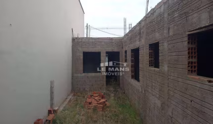 Casa em construção a venda, 2 quartos, 1 suíte, 2 vagas, no bairro Vila Industrial em Piracicaba - SP