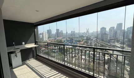 Apartamento novo com varanda gourmet com vista para a Ponte Estaiada, 2 suítes. 94m² no Brooklin - Agende sua visita!!