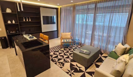 Apartamento de alto padrão totalmente mobiliado no Brooklin - Lazer de clube - Agende sua visita!!