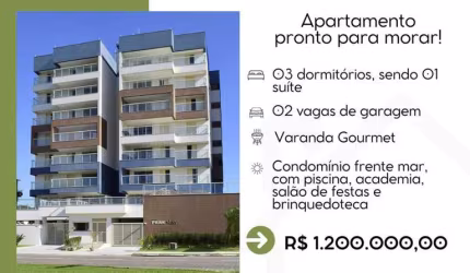 Apartamento à venda em Caraguatatuba-SP, bairro Indaiá: 3 quartos, 1 suíte, 2 salas, 2 banheiros, 2 vagas, 106,27 m².