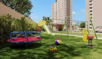 Venda de Apartamento de 2 Quartos no Jardim das Indústrias, Jacareí-SP: 2 Salas, 1 Banheiro, 1 Vaga de Garagem, 43,90m².