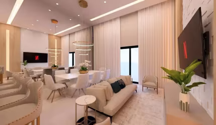 Luxuosa casa em condomínio à venda em Hortolândia-SP, Parque Ortolândia: 3 quartos, 3 suítes, 3 salas, 4 banheiros, 4 vagas, 174,11 m²!