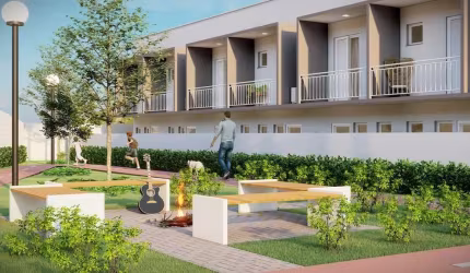 Casa em Condomínio à Venda em Guaratinguetá-SP, Bairro Santa Luzia: 2 Quartos, 2 Salas, 1 Banheiro, 1 Vaga, 75,50 m²!