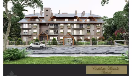 Lançamento Residencial Condado da Montanha Aptos 68,21 a 147,50m2 1,2,3 Dorms 1 Suíte, Garagem, Cozinha Integrada c/ Churrasqueira e Lareira Coberta,