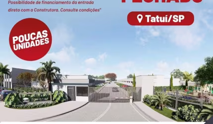 Lançamento Casas Térreas 57,35m2 2 Dorms, Sala, Cozinha Americana, Quintal, 2 Vagas Descobertas, 175m2 Terreno 5x25, Gramado, Reformada,