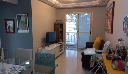 Apartamento 60m2, 2 Dormitórios, 1 Banheiro, Moveis Planejados, Varanda, Área de Lazer Completa, Ótima Localização, 1 Vaga de Garagem