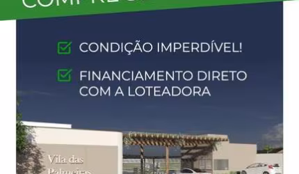 Lançamento Vila das Palmeiras, Terrenos de 125,08m2, Área de Lazer Completa, Ótima Localização