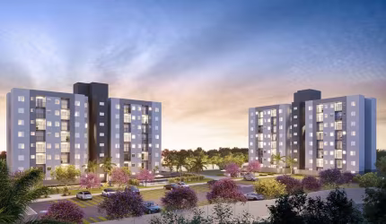 Soul Longitude, Apartamentos de 45,76m2 e 46,56m2, 2 Dormitórios, 1 Banheiro, Varanda, Ótima Localização, 2 Vagas