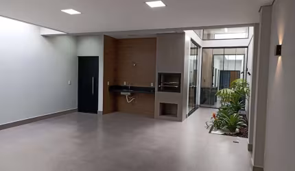 Casa 138m2, 3 Dormitórios, 1 Suíte Master c/ Closet, Cozinha Americana, Jardim de Inverno, Acabamento em Porcelanato, 2 Vagas Cobertas, Área Gourmet