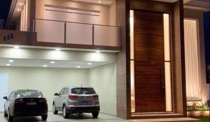Casa Duplex 220m2 No Residencial Esplanada, 3 Dormitórios com Closet Sendo Uma Suíte com Banheira, Escritório, Área Gourmet, Depósito, 4 Vagas