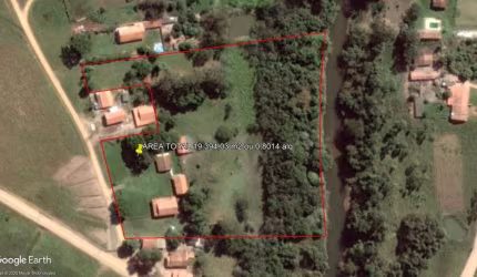 Chácara 19.394m2, Boa de Água Com Rio no Fundo da Propiedade, Casa Sede com 3 Dormitórios, 1 Suíte, Pomar, Casa Caseiro, Poço Caipira, Água da Sabesp