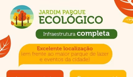 Breve Lançamento Loteamento Parque Ecológico, Lotes a Partir de 192m2, Infraestrutura Completa, Localização Privilegiada