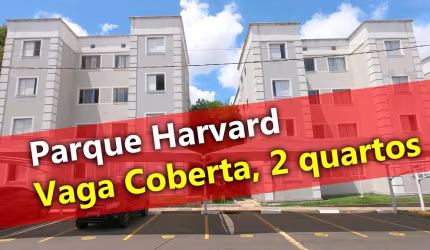 Apartamento 43m2, 2 Dormitórios, 1 Banheiro, 1 Vaga Coberta, Área de Lazer Completa, Condomínio Fechado, Parque Harvard