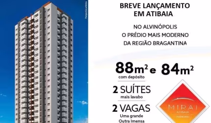 Breve Lançamento Mirai Patriani Aptos 84 e 88m2 2 Suítes,Sala,Cozinha,Banheiro,Varanda Gourmet c/Churrasqueira,2 Vagas