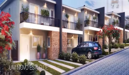 Kasa Condomínio Casas de 106m2 3 Dorms 2 Vagas e Lazer Completo