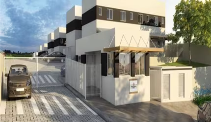 Casas de 50m² - 2 dormitorios - quintal de 12m² nos fundos - 1vaga garagem,lazer