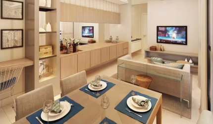 Don Cambuí Flat Loft Studio 48m2 e 51m2, 1 Dormitório, 1 ou 2 Vagas, Varanda Gourmet, Área de Lazer Completo.