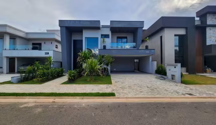 Casa de luxo em condomínio Mont Blanc Résidence, Campinas-SP  4 quartos, 4 suítes, 3 salas, 6 banheiros  340m²  4 vagas.