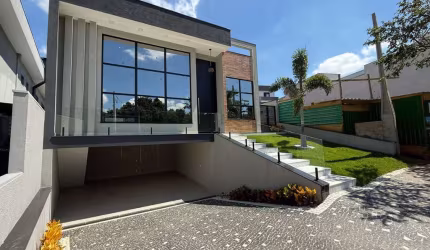 Casa de Luxo no Swiss Park: 3 quartos, 3 suítes, 3 salas, 4 banheiros, 4 vagas, 274m² em Campinas-SP. Venha Conhecer!