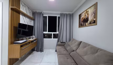 Apartamento à venda em Hortolândia-SP: 2 quartos, 1 suíte, 2 salas, 2 banheiros, 1 vaga - Jardim das Colinas - 56,93m².