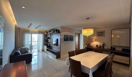 Apartamento à venda no bairro do Marco com 109m2, 3 quartos sendo 1 suite, varanda e semi-mobiliado e 2 vagas